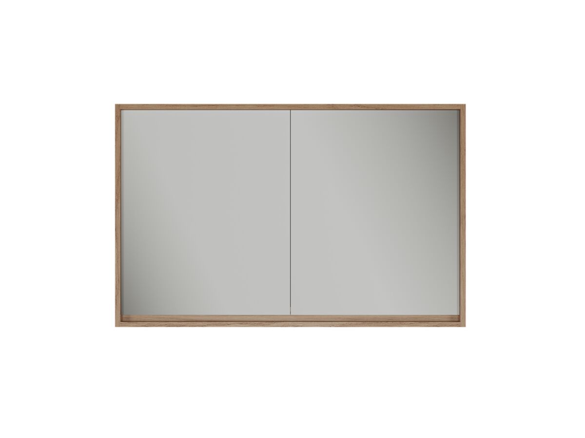 Supporting Image - Kado Aspect 1200mm Mirror Cabinet Two Doors - Boston Oak