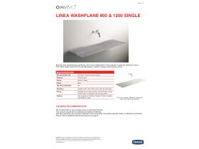 Technical Guide - Linea Single Washplane