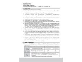 Warranty - Kaden Evaporative Cooler
