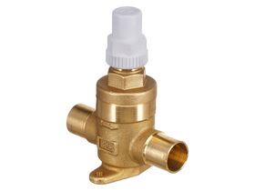 Castel Packed Cap Line Valve 3/4" Solder 6420/6