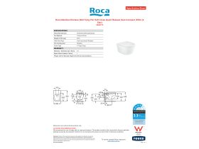 Specification Sheet - Meridian Rimless Wall Hung Pan Soft Close Quick Release Seat Compact White (4 Star)