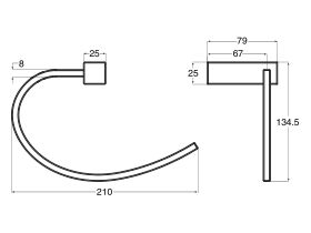Mizu Bloc MK2 Towel Ring