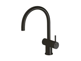 Sussex Scala Sink Mixer Curved Large RH LUX PVD Matte Opium Black (4 Star)