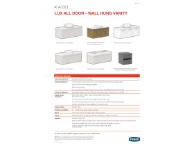 Technical Guide - Kado Lux All Door Wall Hung Vanity