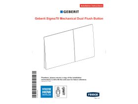 Installation Instructions - Geberit Sigma 70 Dual Flush Button