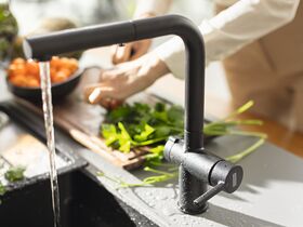 In Situ - Franke Active Twist Pull Out Sink Mixer Only Matte Black (5 Star) Lead Free