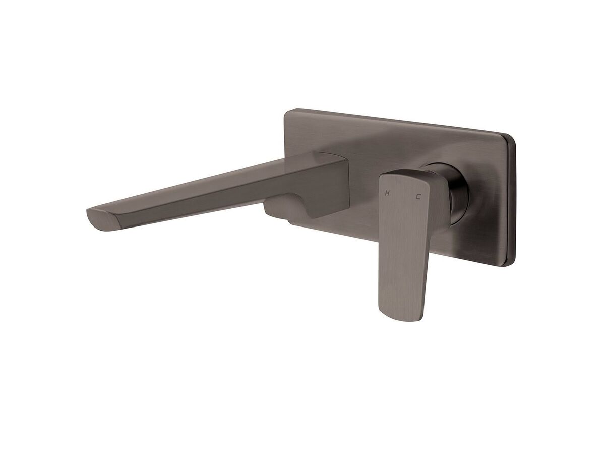 Voda Tide Wall Basin Mixer Brushed Gunmetal PVD (4 Star)