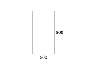 Posh Domaine 500mm x 800mm Polished Edge Mirror