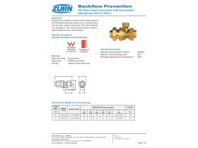Specification Sheet - Wilkins Vented Dual Check Valve