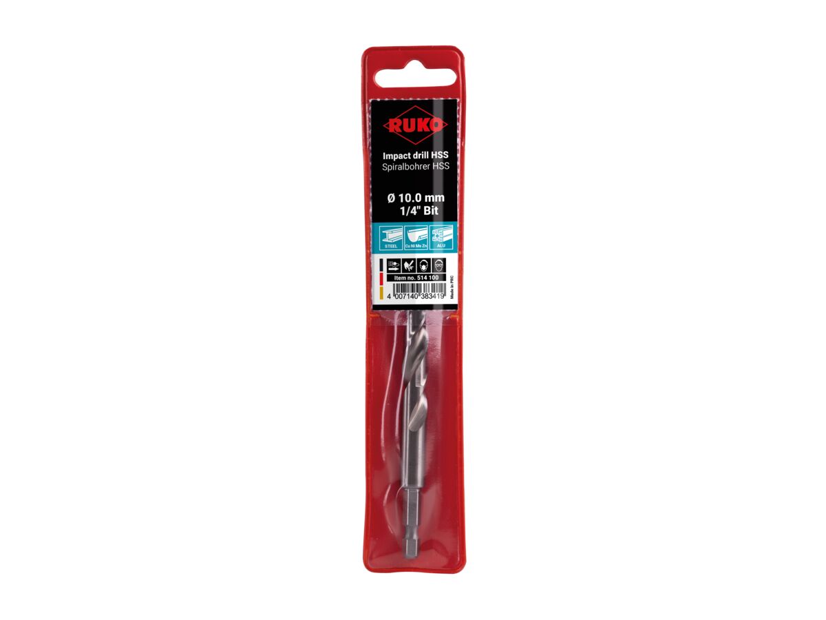 Ruko Impact Drill Bit - 10.0mm