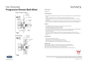 Installation Instructions - Sussex Pure Elemental Progressive Shower/Bath Mixer Lead Free