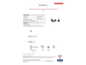 Specification Sheet - Scala Wall Bath Set Straight 160mm PVD Brushed Gunmetal Lead Free