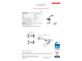 Specification Sheet - Kado Era Shower Set Chrome (3 Star)