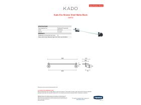Specification Sheet - Kado Era Shower Shelf Matte Black