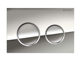 Geberit Omega 20 Dual Flush Button Chrome/ Satin/ Chrome