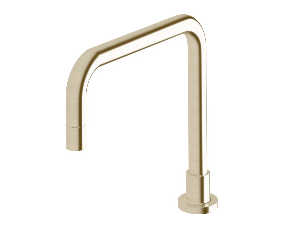 Sussex Scala Hob Spa Outlet Square LUX PVD Brushed Platinum Gold
