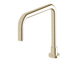 Sussex Scala Hob Spa Outlet Square LUX PVD Brushed Platinum Gold