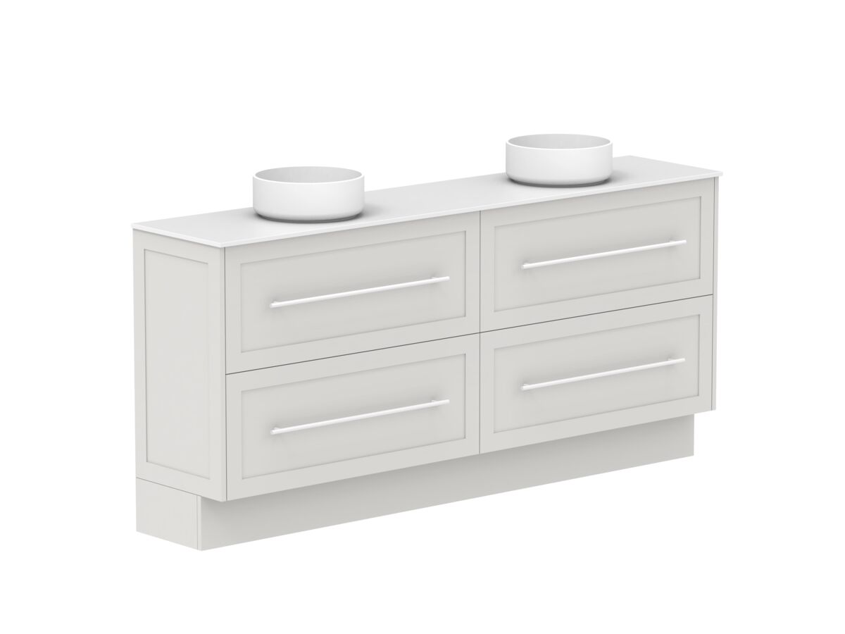 Supporting Image - Kado Lux Ensuite All Drawer Twin 1800mm Floor Mount Double Basin 12mm Durasein Top