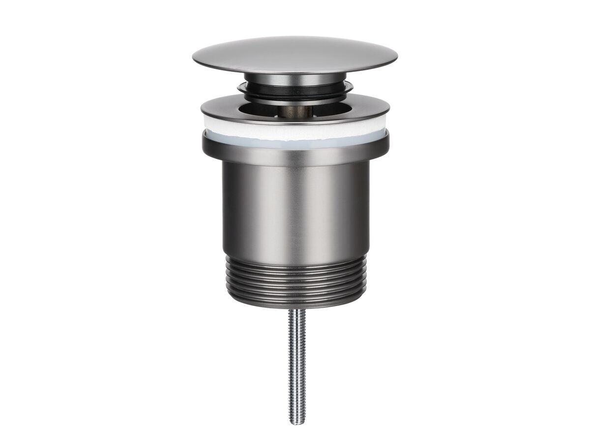 Mizu Drift Universal DN40 Dome Pop Up Plug & Waste Brushed Gunmetal