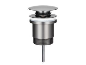 Mizu Drift Universal DN40 Dome Pop Up Plug & Waste Brushed Gunmetal
