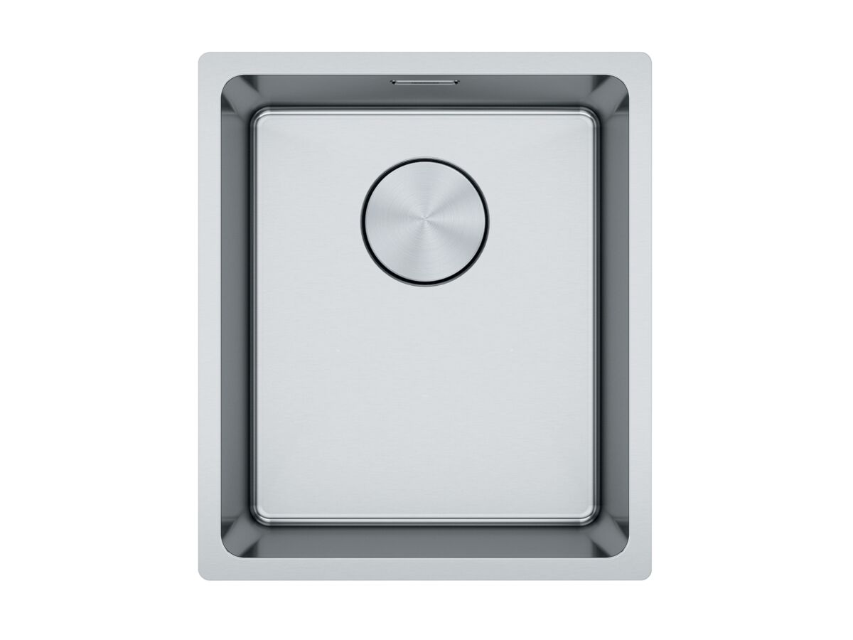 Hero - Franke Brookmore Single Bowl Sink 360mm No Taphole with Overflow Stainless Steel