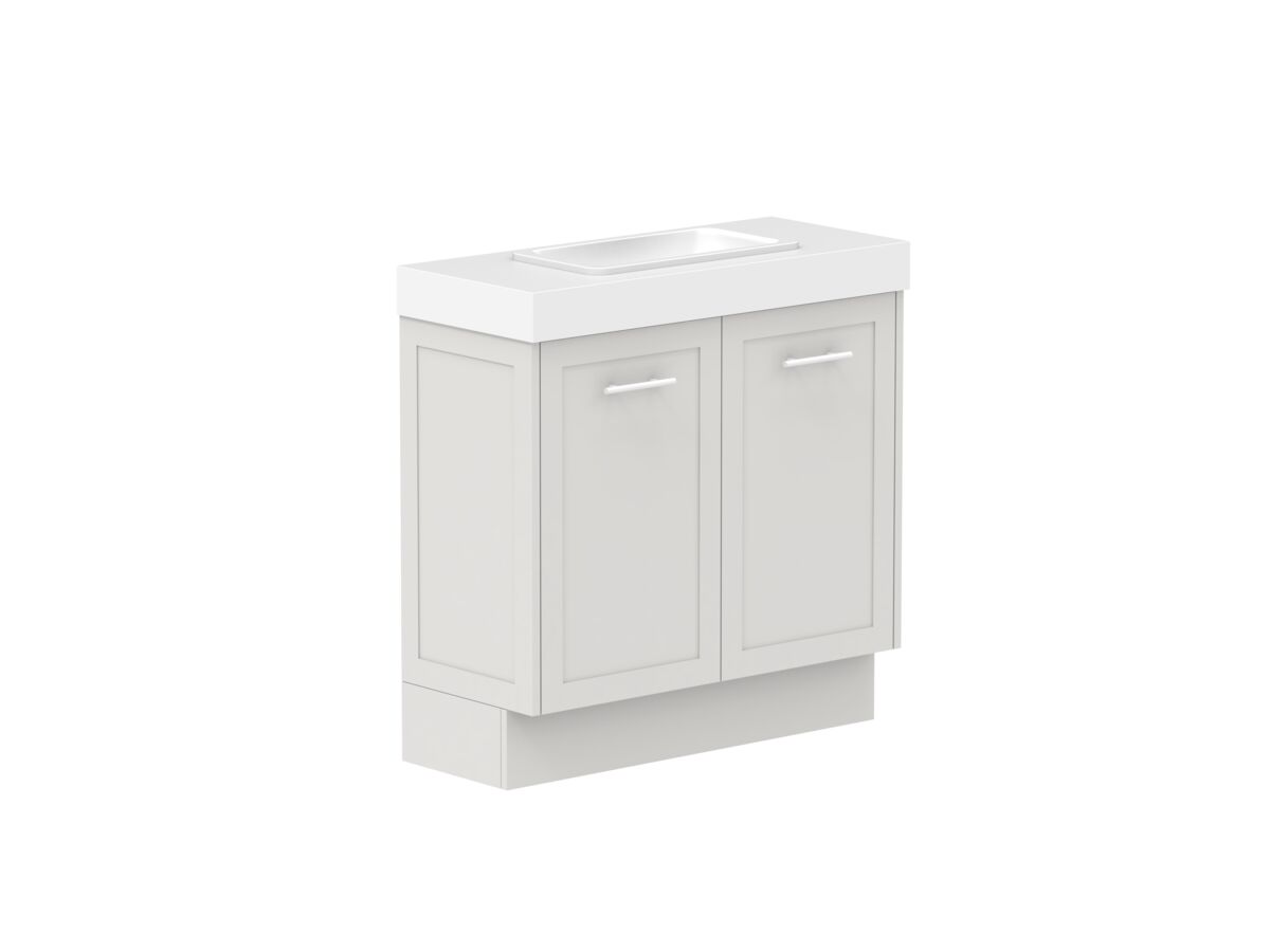 Supporting Image - Kado Lux Ensuite All Door 900mm Floor Mount Centre Basin 90mm Top