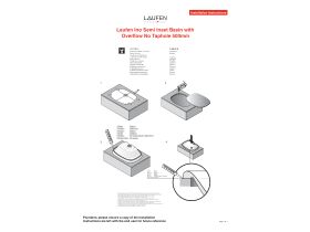 Installation Instructions - LAUFEN Ino Semi Inset Basin with Overflow No Taphole 500mm