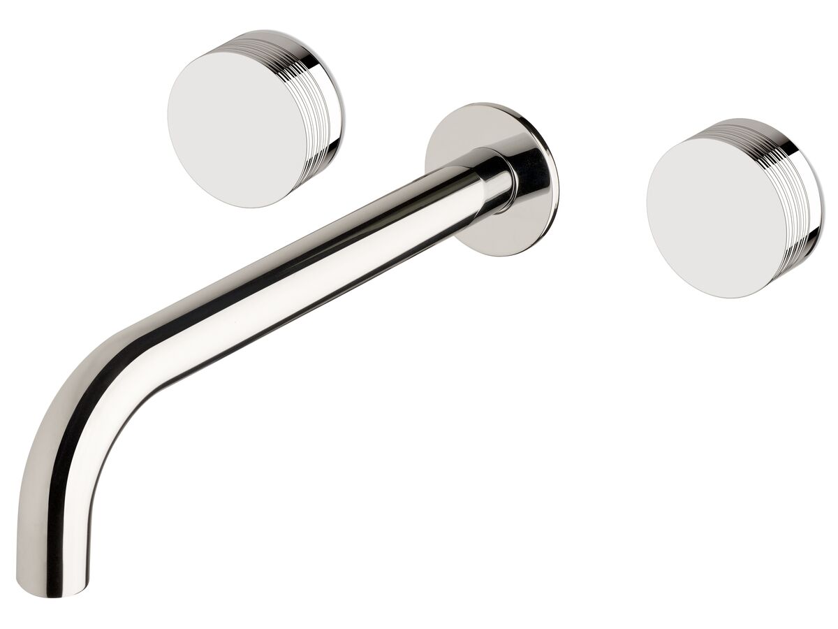 Sussex Pure Bath Set 250mm with Cirque Textured Handles Chrome