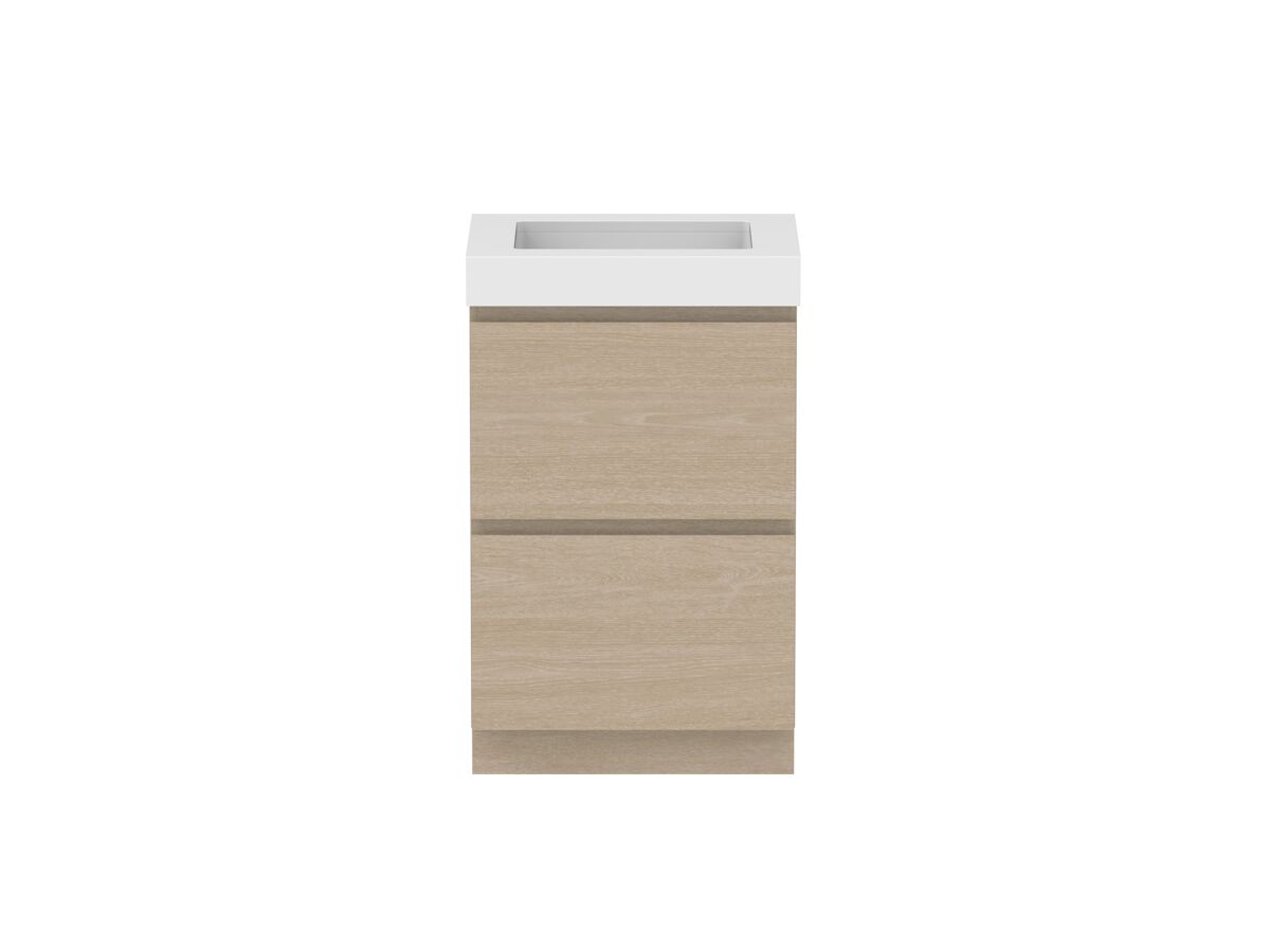 Hero - Posh Domaine All-Drawer Twin 600mm Floor Mounted Vanity Unit 90mm Top