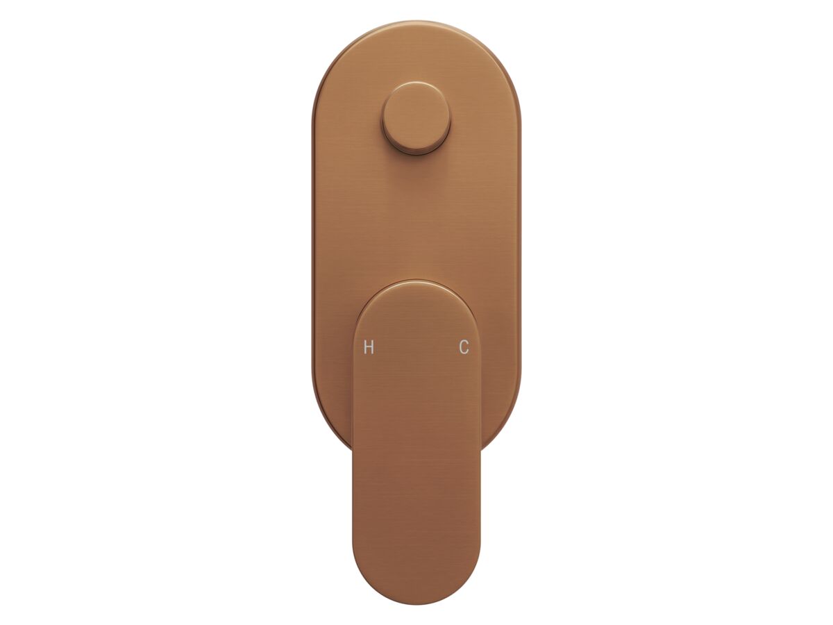 Supporting Image 2 - Mizu Soothe MK2 Shower Mixer with Diverter Kit Brushed Bronze - Front