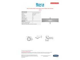 Specification Sheet - Roca The Gap Under Counter Basin Round 350mm with Overflow