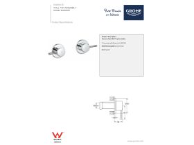 Technical Guide - GROHE Essence New Wall Top Assemblies Trimset Chrome