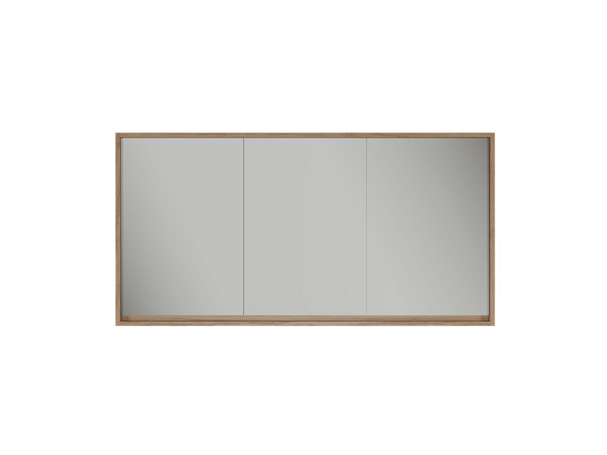 Supporting Image - Kado Aspect 1500mm Mirror Cabinet Three Doors with Surround View - Boston Oak