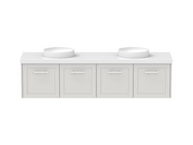 Hero - Kado Lux All Door 1800mm Double Bowl Wall Hung 50mm Top