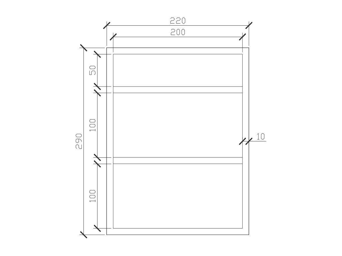 ISSY by Zuster Tray Insert Trio 220mm x 290mm x 50mm