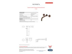 Specification Sheet - Sussex Pure Bath Set 250mm PVD Brushed Bronze