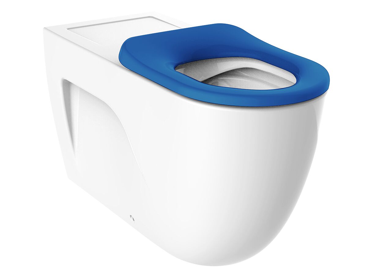 Roca Meridian 800 Rimless Back to Wall Pan with Single Flap Seat Blue (4 Star)