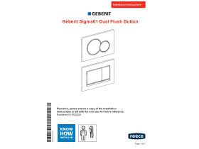 Installation Instructions - Geberit Sigma01 Dual Flush Button ABS