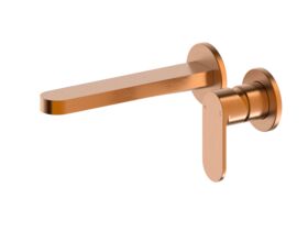 Hero - Mizu Soothe MK2 Wall Basin/Bath Mixer Set 2 Piece Kit Brushed Bronze (6 Star) Lead Free