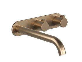 Hero - Faucet Strommen Vara Fin Wall Basin / Bath Hostess Tap System Right Hand 200mm Kit Discovery Bronze (6 Star) Lead Free