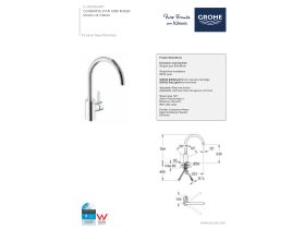 Technical Guide - GROHE Eurosmart Cosmopolitan Sink Mixer Chrome (3 Star)