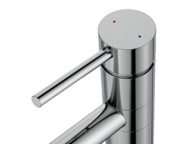 Supporting Image - Posh Bristol Pin Standard Sink Mixer Tap Chrome (4 Star) Lead Free - Handle