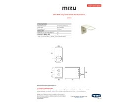 Specification Sheet - Mizu Drift Soap Bottle Holder Brushed Nickel