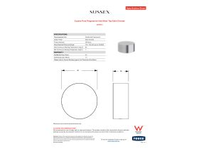 Specification Sheet - Sussex Pure Progressive Hob Mixer Tap Satin Chrome