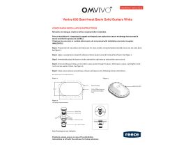 Installation Instructions - Omvivo Venice 600mm Semi Inset Basin Solid Surface White