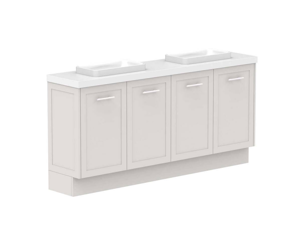 Supporting Image - Kado Lux Ensuite All Door 1800mm Floor Mount Double Basin 50mm Top