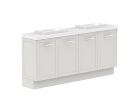 Supporting Image - Kado Lux Ensuite All Door 1800mm Floor Mount Double Basin 50mm Top