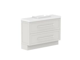 Supporting Image - Kado Lux Ensuite All Drawer Twin 1200mm Floor Mount Centre Basin 50mm Top