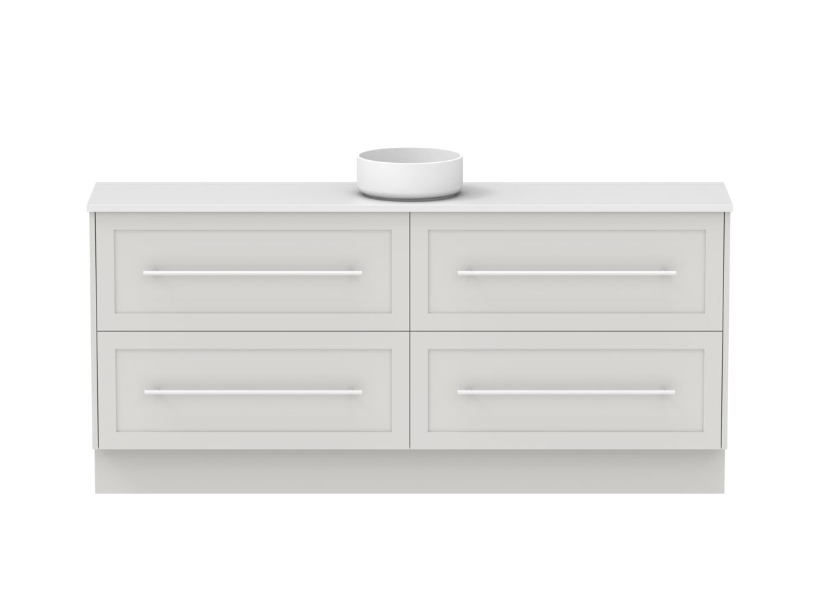 Hero - Kado Lux Ensuite All Drawer Twin 1800mm Floor Mount Centre Basin 20mm Top