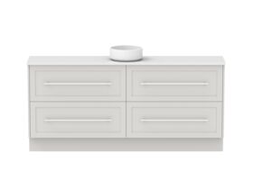 Hero - Kado Lux Ensuite All Drawer Twin 1800mm Floor Mount Centre Basin 20mm Top